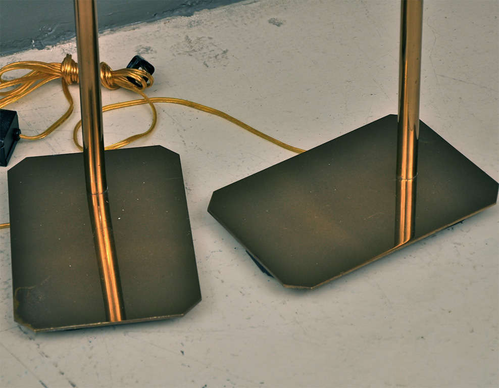 Pair Of Brass Koch And Lowy Articulating Reading Lamps at 1stdibs