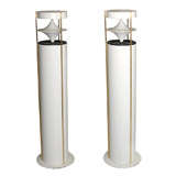 Vintage Pair Of Sculptural German Speakers