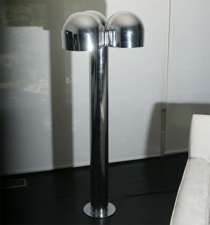 Chrome 3 Globe Standing Lamp