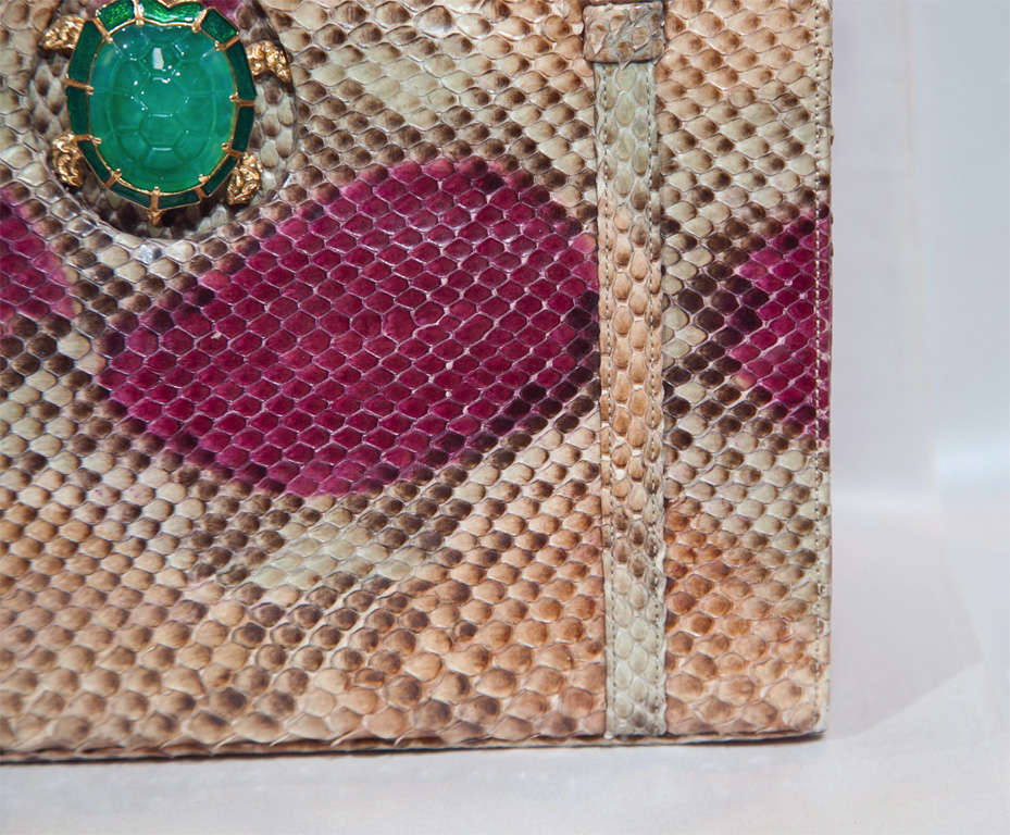 Women's Martin Van Schaak Custom Snakeskin Jeweled Handbag* presented by funkyfinders