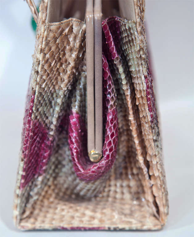 Martin Van Schaak Custom Snakeskin Jeweled Handbag* presented by funkyfinders 1