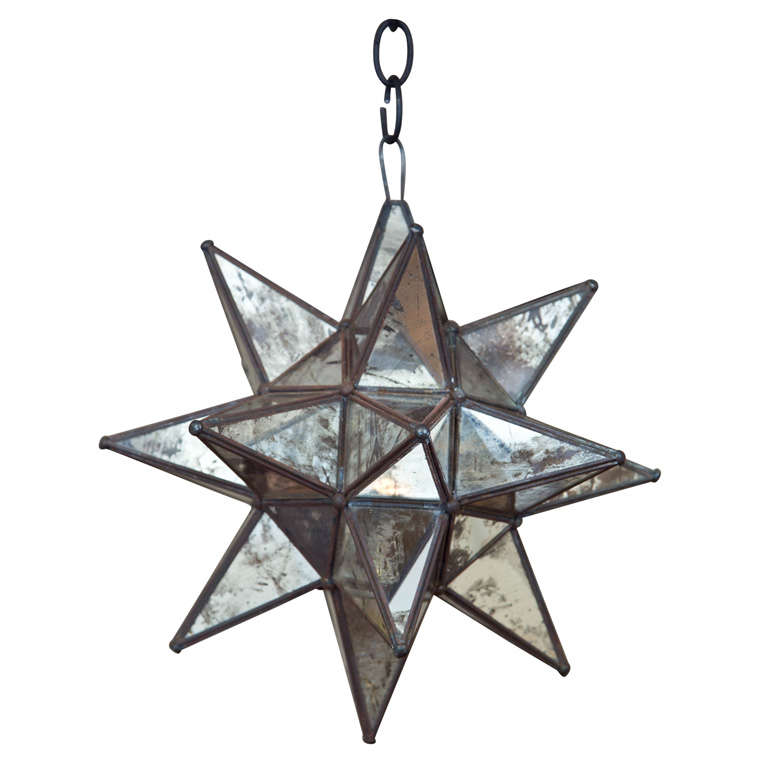 1930's  Moravian Star Pendant Light For Sale