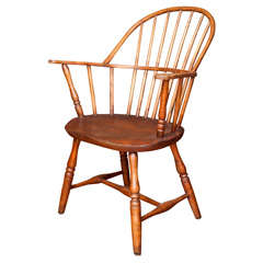 Antique Sackback Windsor Arm  Chair