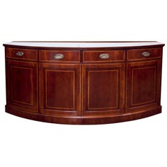 English Mahogany Bow Front Server/Credenza