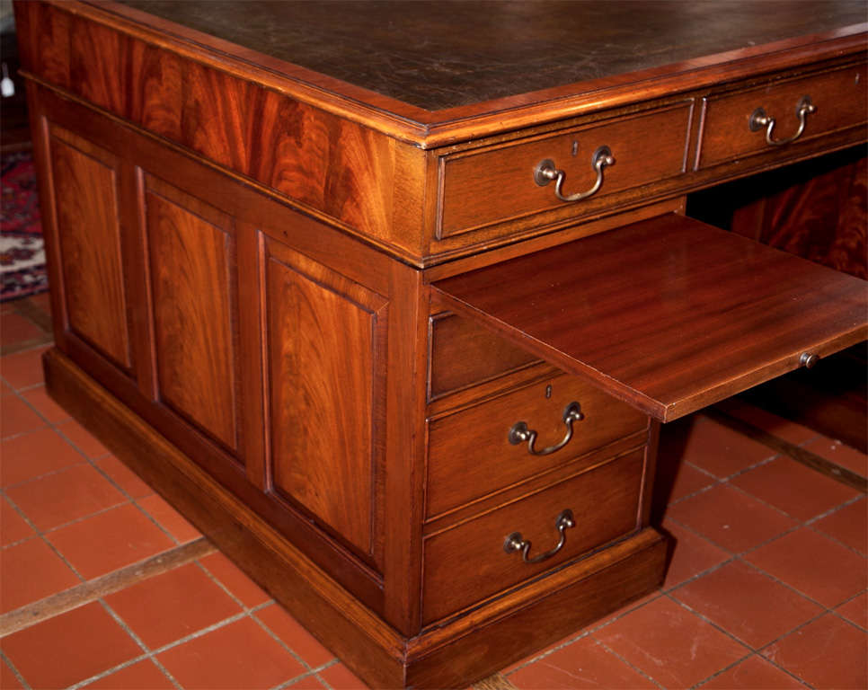 Custom English Partners Desk For Sale at 1stDibs partners desk for