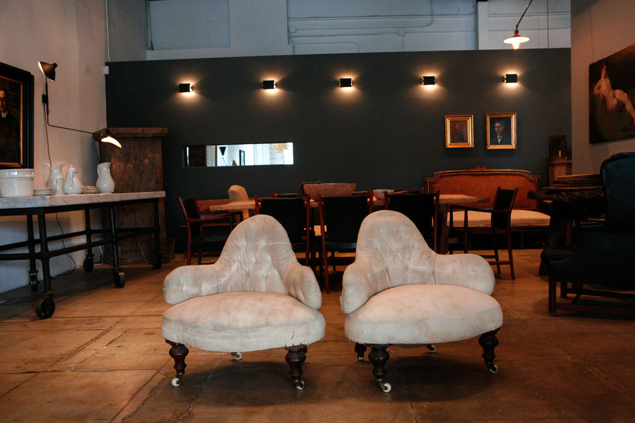 A Pair of French Parlor Chairs, 19th c.