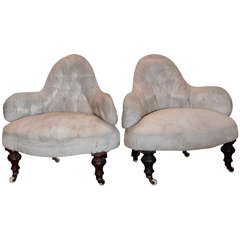 A Pair of French Parlor Chairs, 19th c.