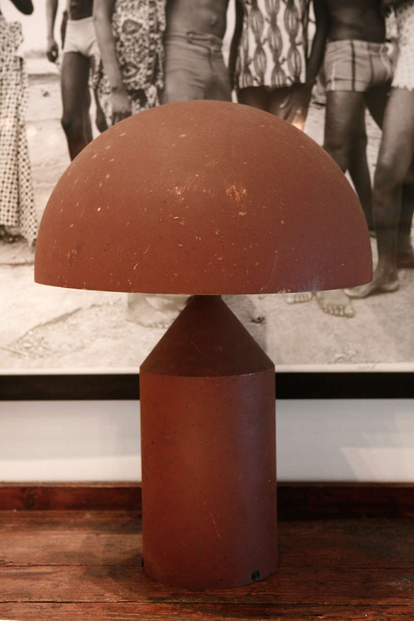 an early edition atollo lamp by vico magistretti.
