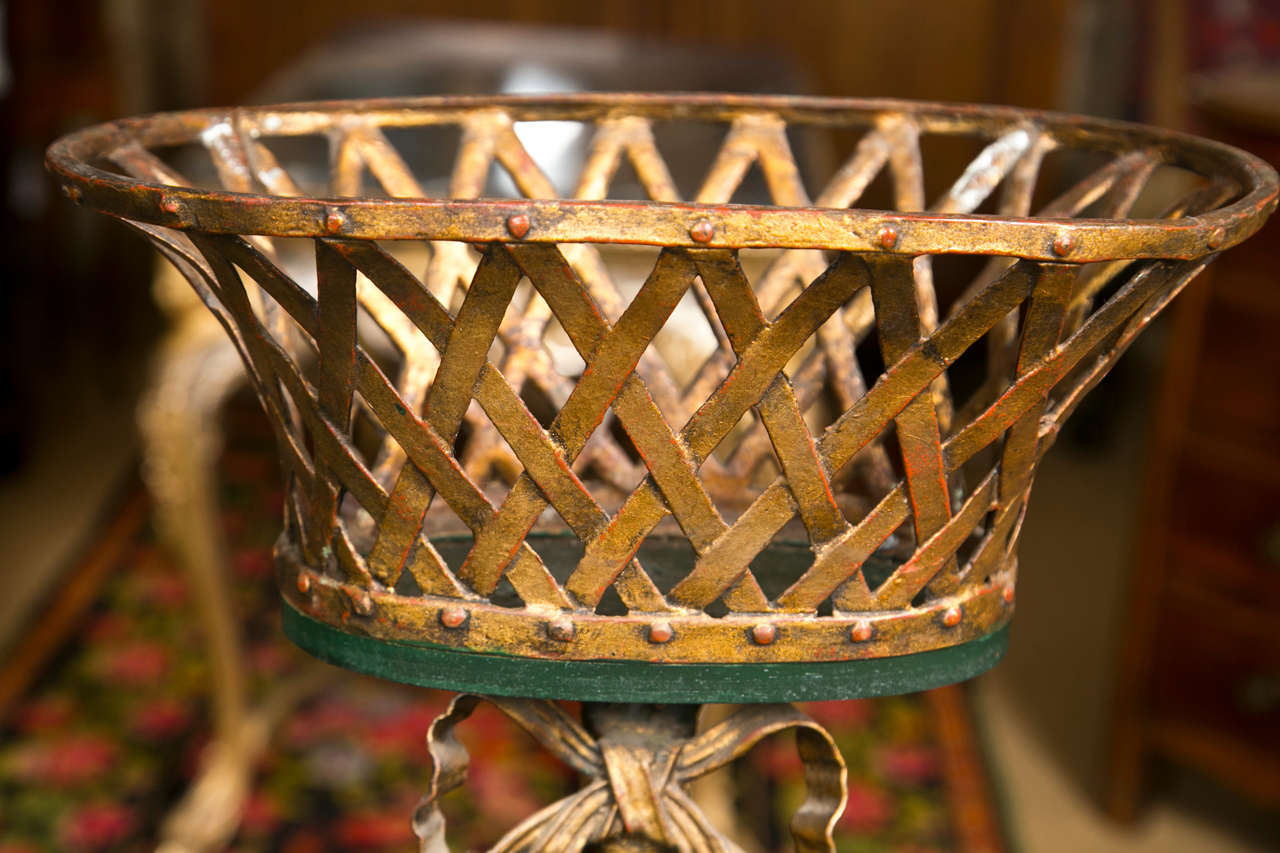 Pair of Basket Form Jardinieres For Sale 1