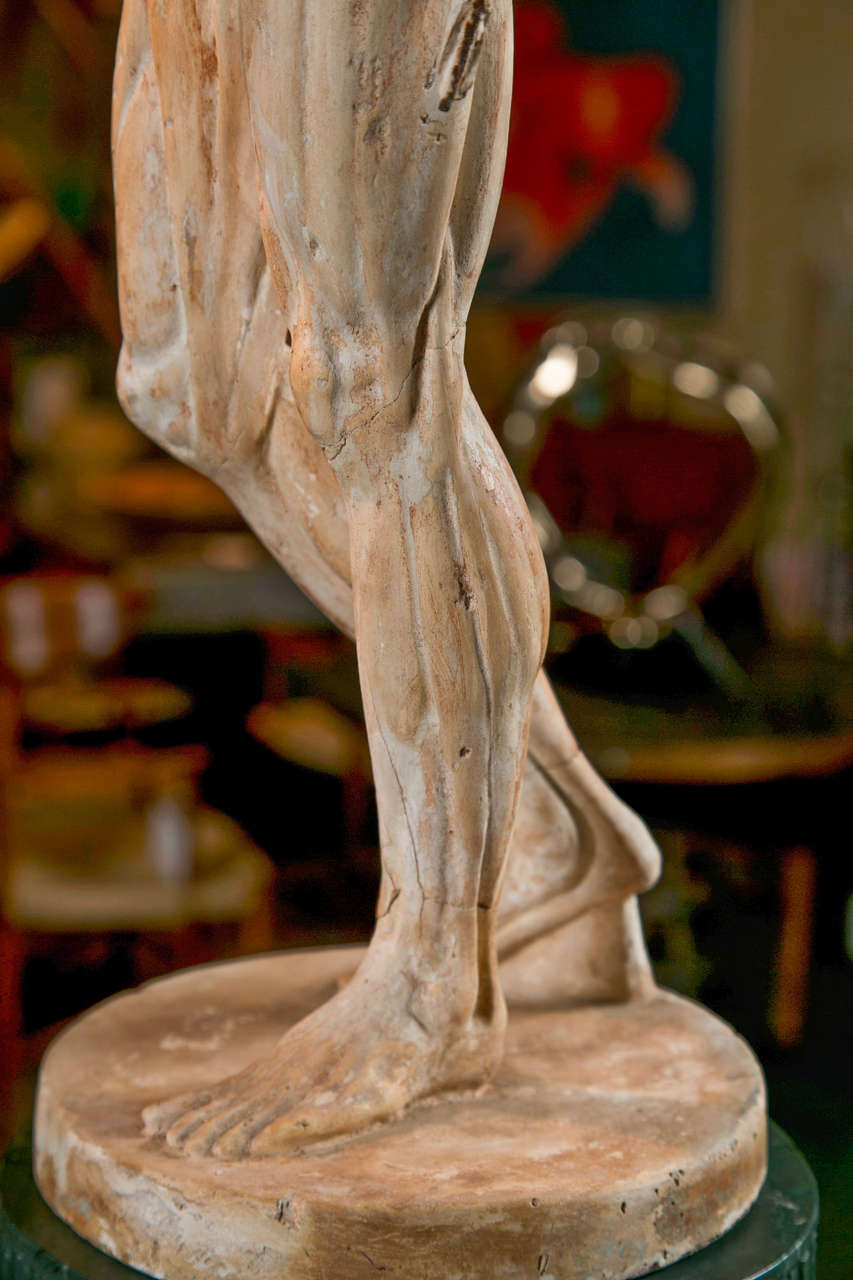 Artist's Model Plaster Figure In Excellent Condition In Stamford, CT