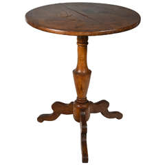 19th c. Walnut Gueridon table