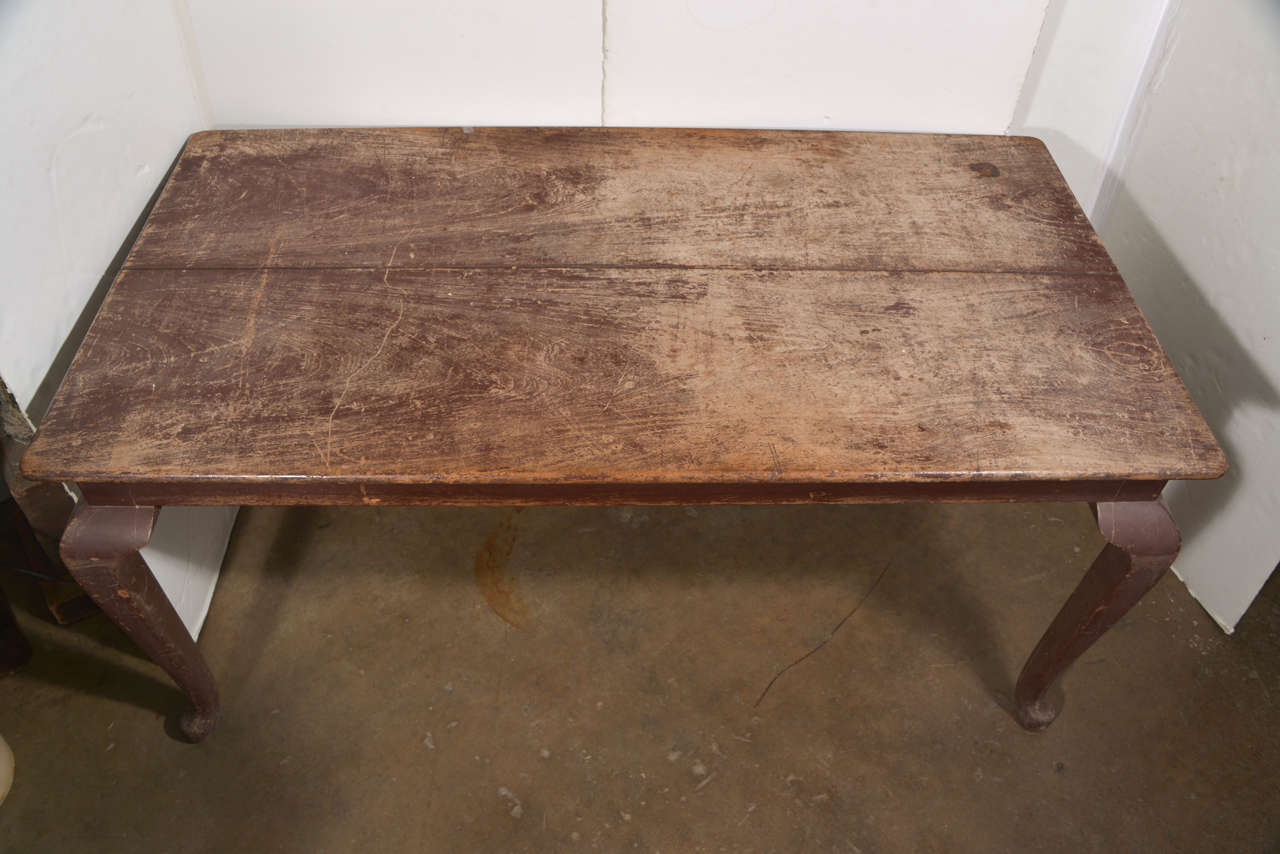 19th Century 19th c. Belgian Oak Farm Table