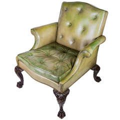 18thC Style library chair of large proportions