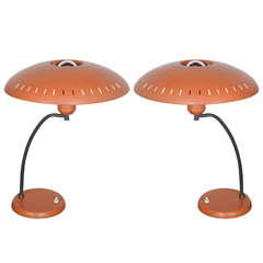 2x desk lamp by Louis Kalff for Philips