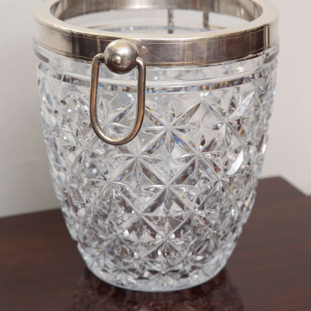 Art Deco Elegant Cut Crystal Champagne Cooler