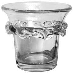 "Daum" Crystal Champagne Cooler or Vase