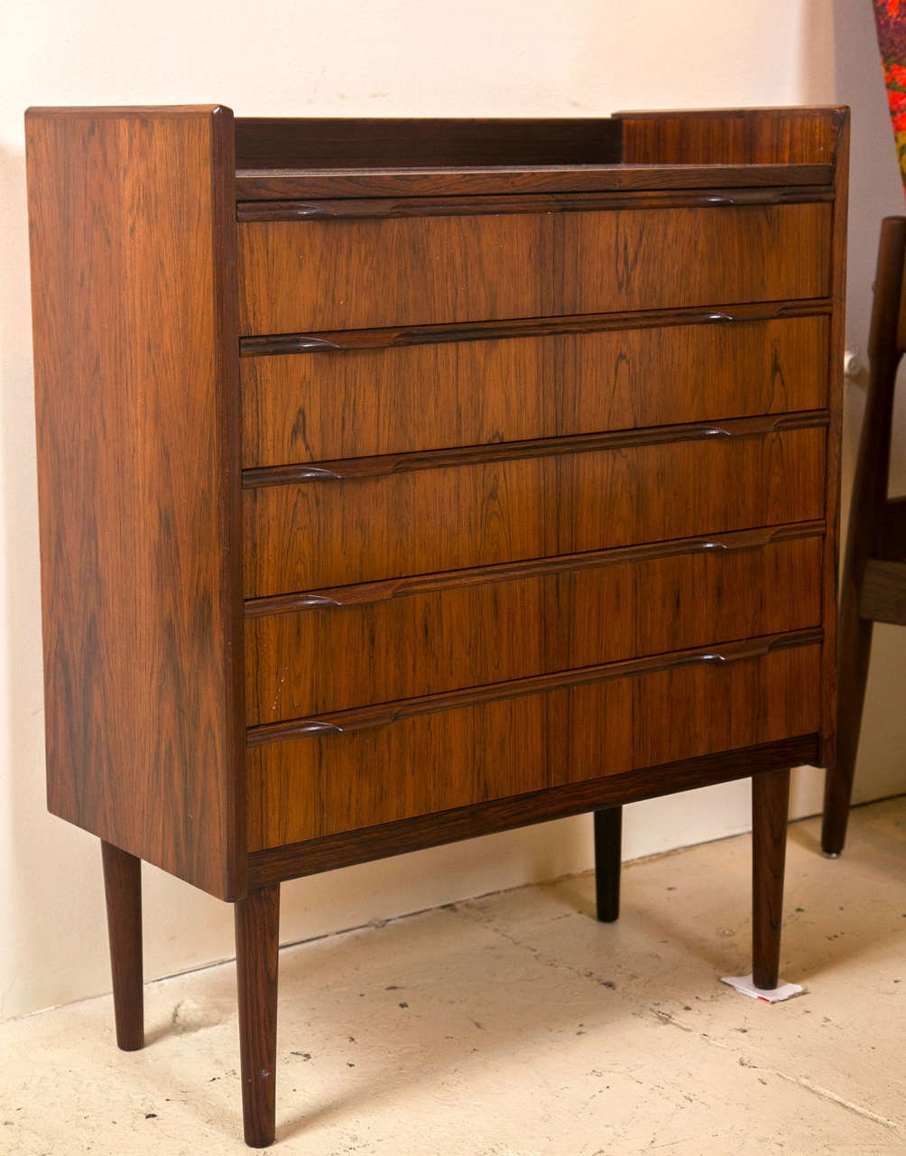 Mid-Century Modern Knud Nielsen Rosewood Chest of Drawers For Sale