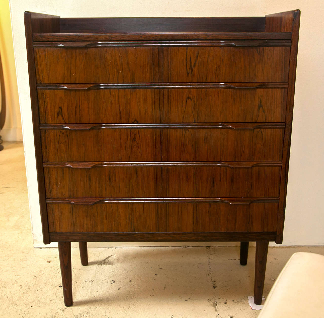 Knud Nielsen Rosewood Chest of Drawers In Excellent Condition For Sale In Stamford, CT