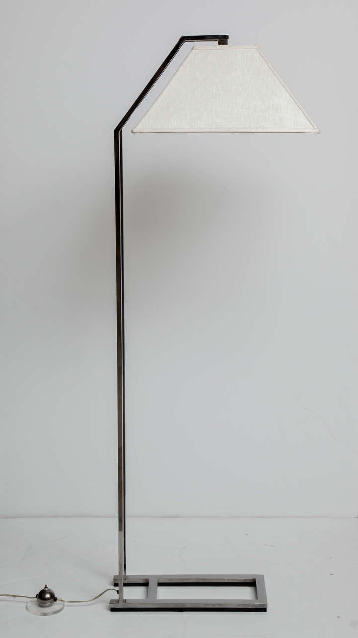 Italian Polished Nickel Floor Lamp 5