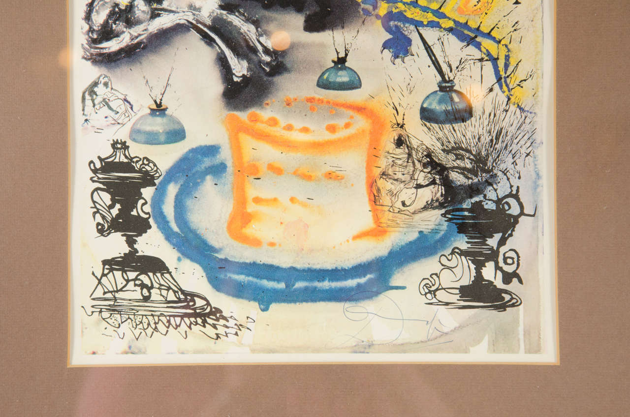 French Original Color Heliogravure by Salvador Dali from 