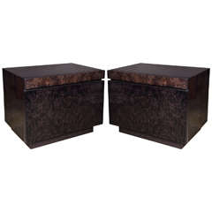 Pair of Mid-Century Modern End Tables or Night Stands by Leon Rosen for Pace