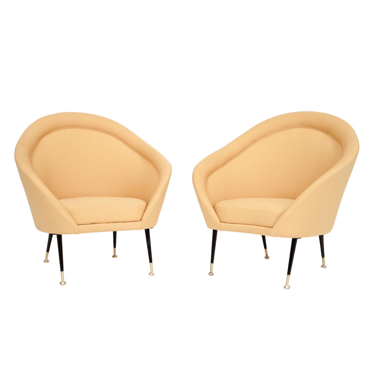 Unusual Mid Century Pair of Chairs