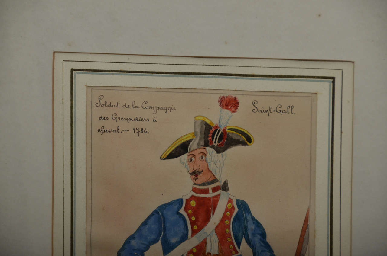 Ten 19th Century French Original Soldier Paintings For Sale 2