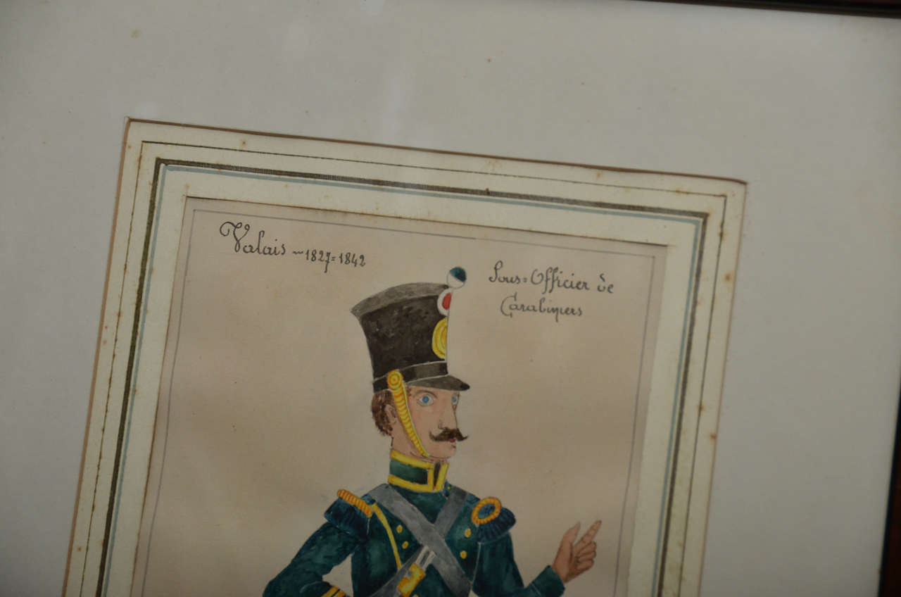 Ten 19th Century French Original Soldier Paintings For Sale 6
