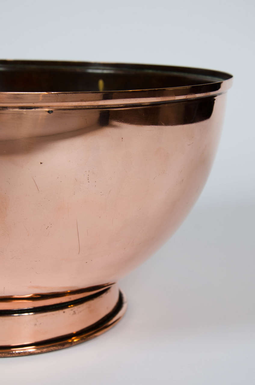 Pair of Early 19th Century Large Copper Bowls 2