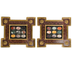 Pair of Framed Lapidarium 2
