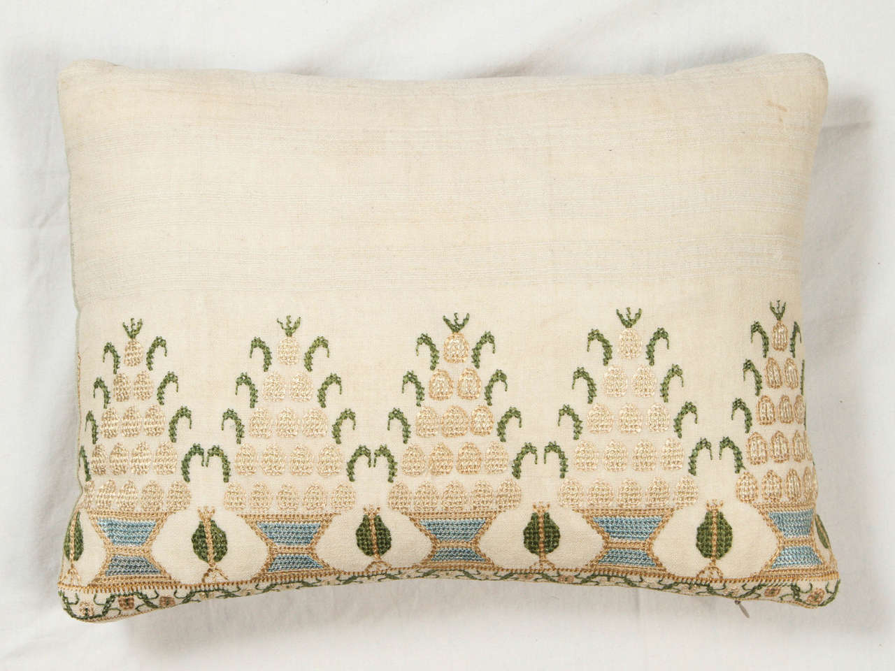 19th Century Turkish Embroidery Pillow