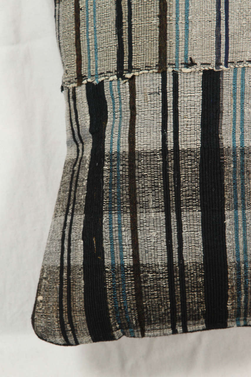 Japanese Rag Rug Pillow at 1stdibs