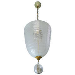 1930's Murano Glass Lantern by Barovier.