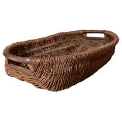 French Wicker Wine Basket