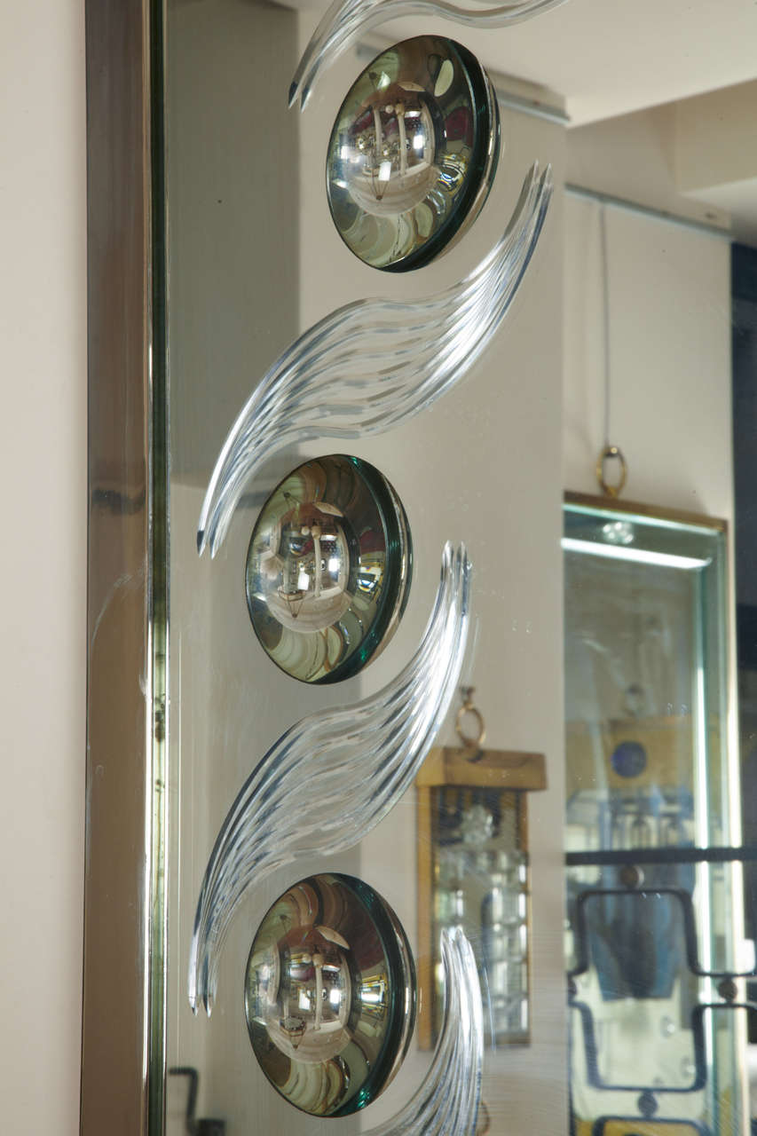 large engraved mirror