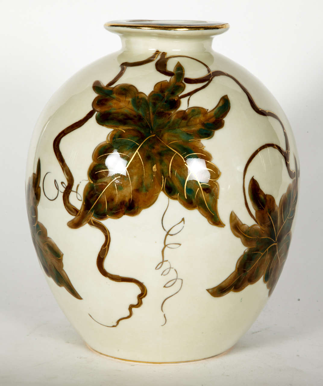 Metà XX secolo Bel vaso in porcellana di Tharaud Limoges di Camille Tharaud in vendita