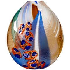 Vase en verre de Murano artistique par Studio Salvadore