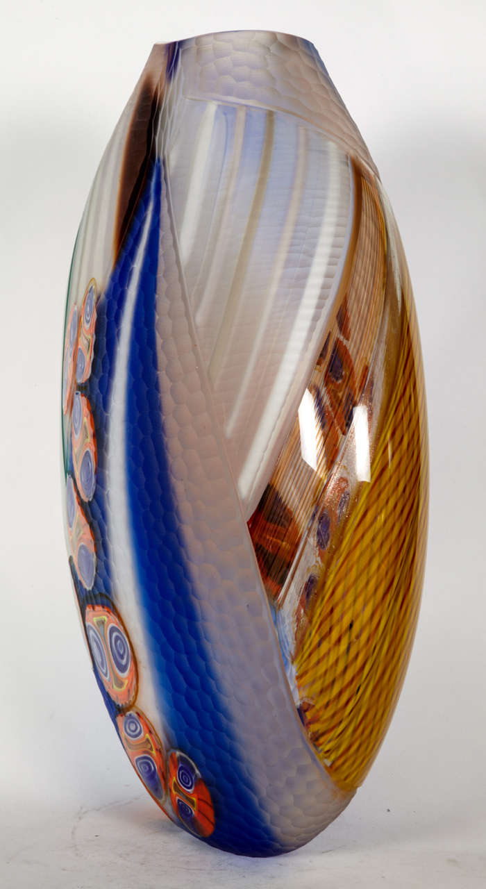 Artistic Murano Glass Vase by Studio Salvadore 1