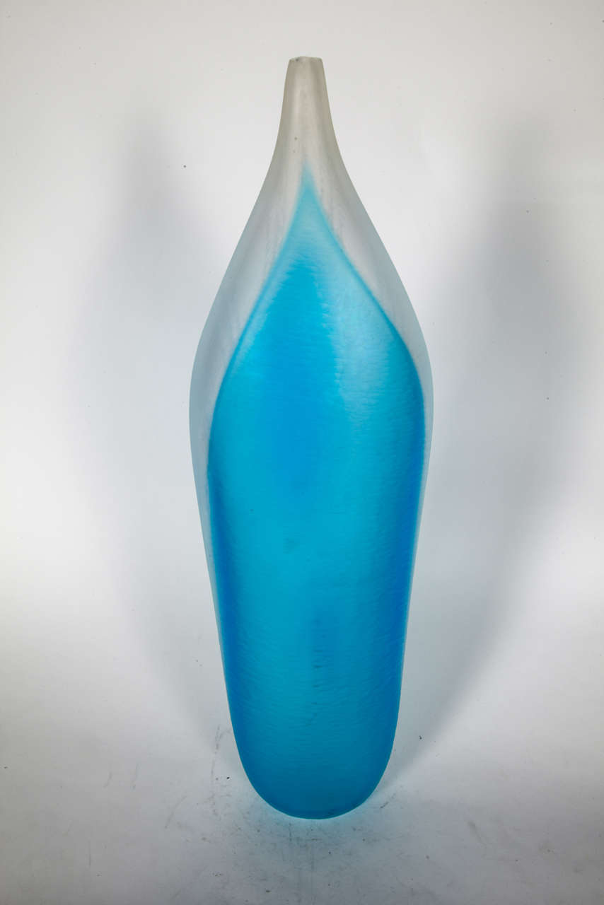 One of a kind Murano glass sculpture vase