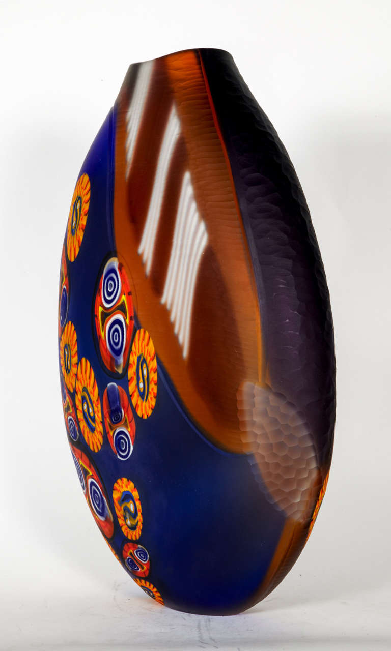 20th Century Huge Murano Glass Vase For Sale