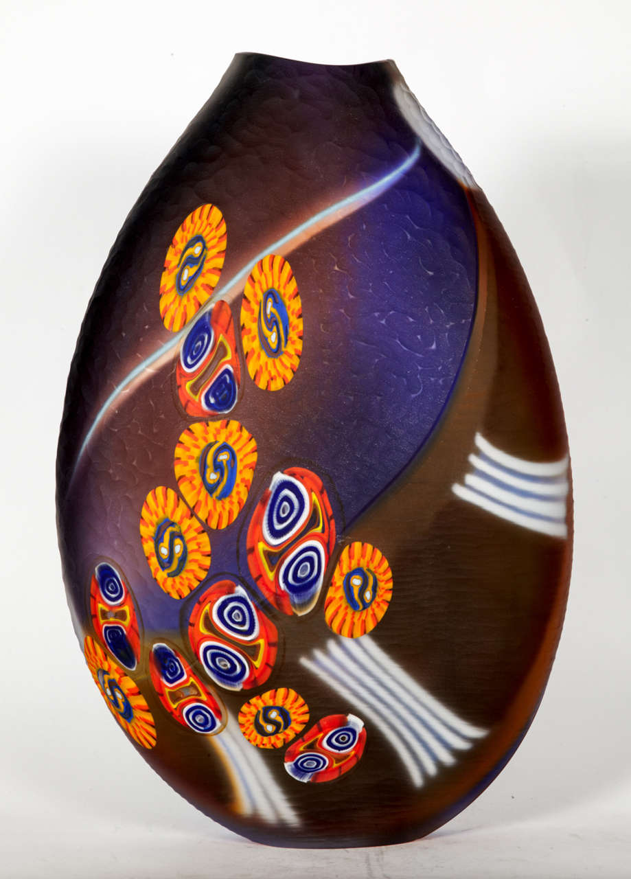 Huge Murano Glass Vase For Sale 2