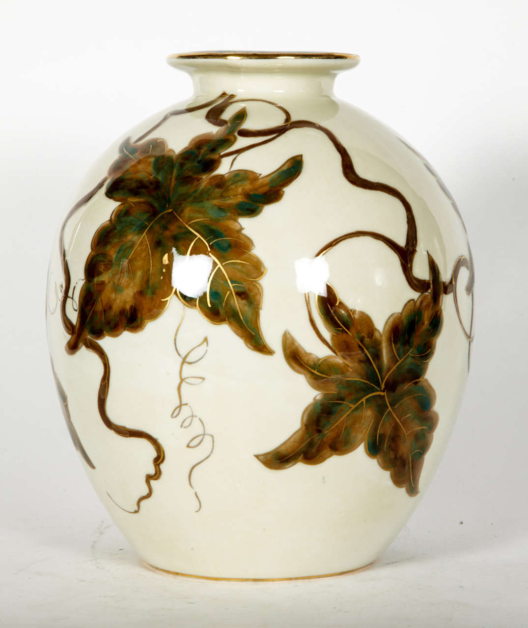 Nice Vase in Limoges Porcelain by Camille Tharaud For Sale at 1stDibs