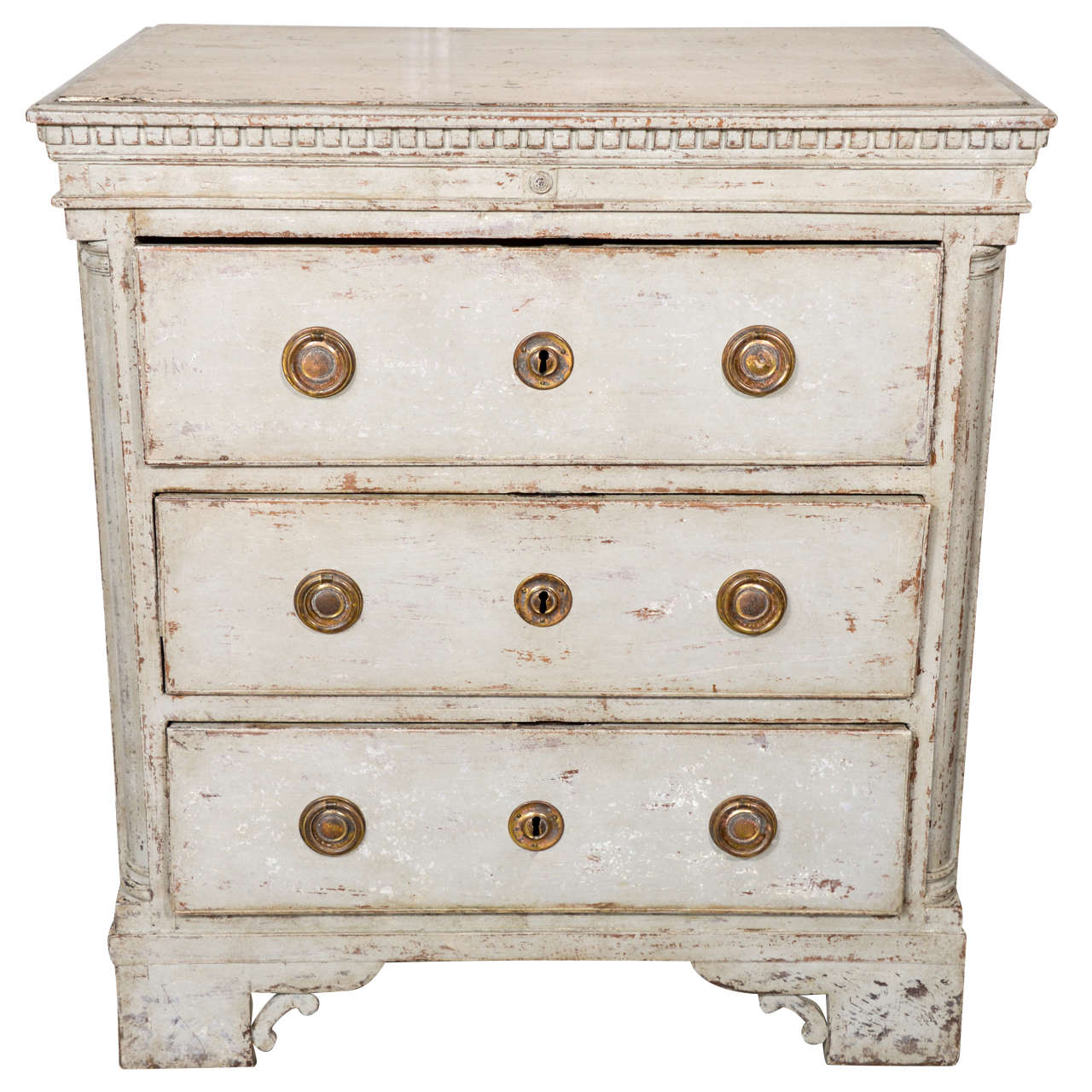 Swedish Three-Drawer Commode For Sale