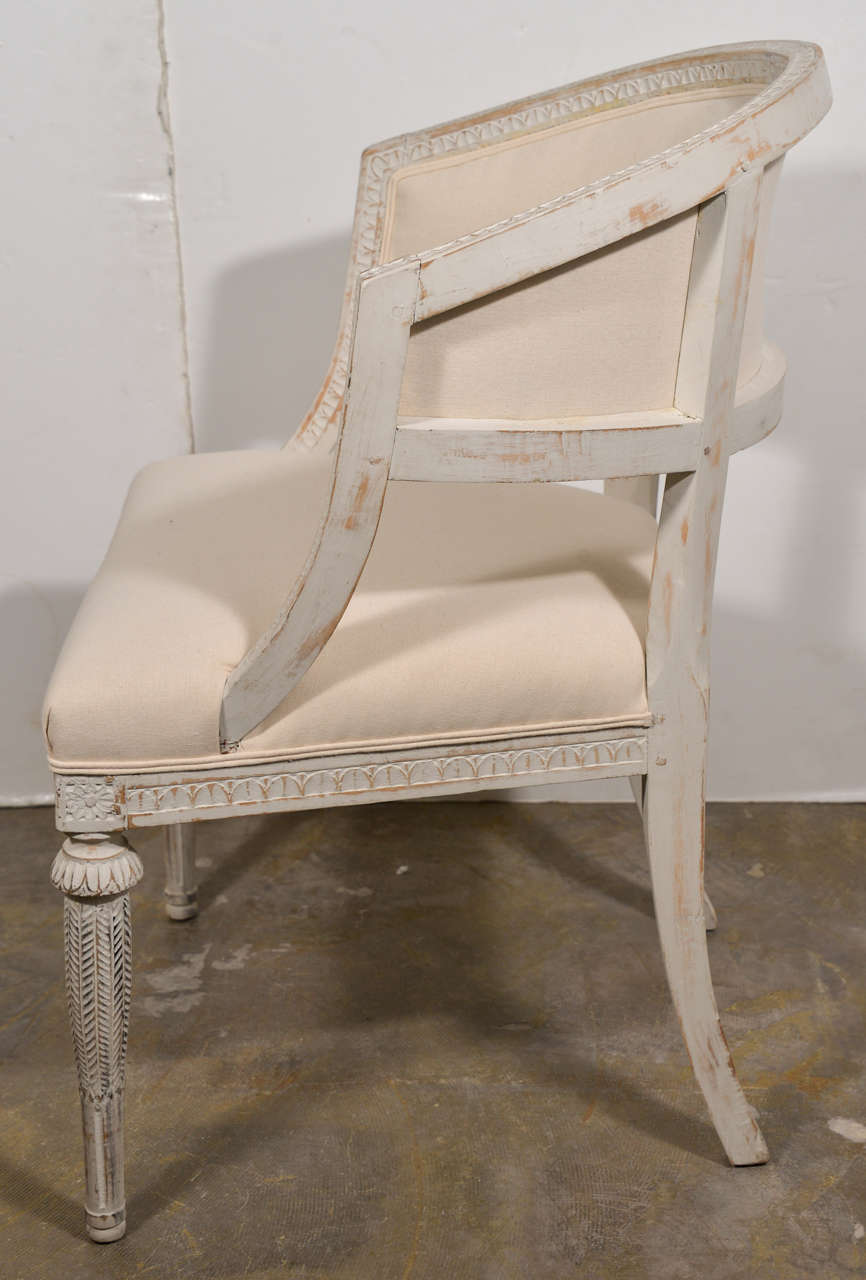 Pair of Classic Gustavian Armchairs For Sale 1