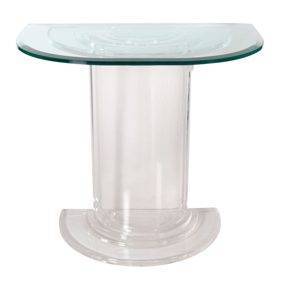 French Lucite Console For Sale