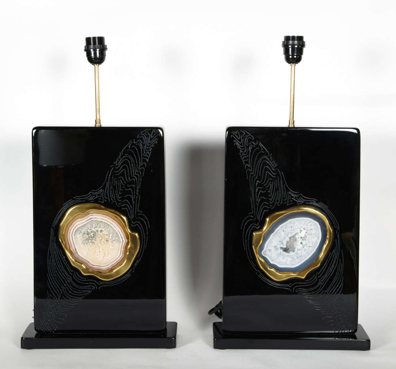 Fantastic Pair Of Lamps By Jean-claude Dresse