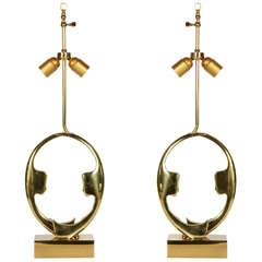Great Pair Of Lamps By Willy Daro