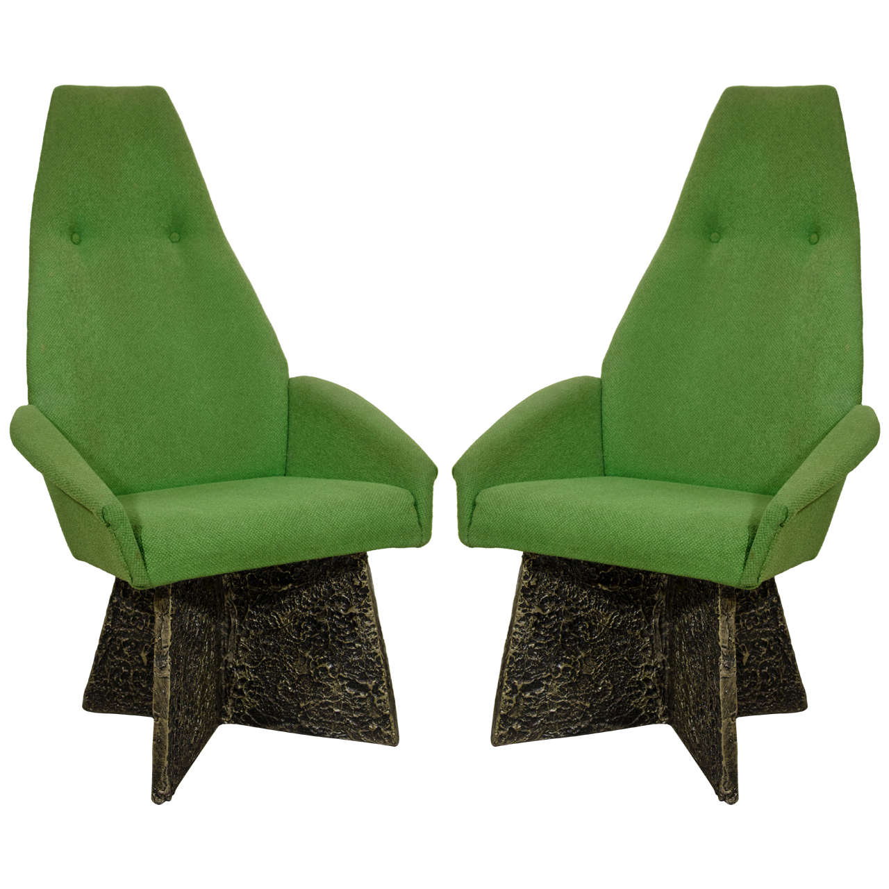 Adrian Pearsall Brutalist Dining Chairs Set of Four For Sale