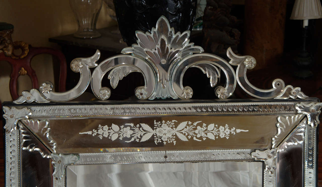 Italian Very Good Baroque Venetian Antique Mirror