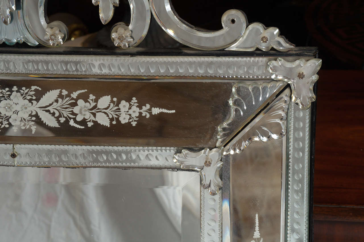 Very Good Baroque Venetian Antique Mirror 4